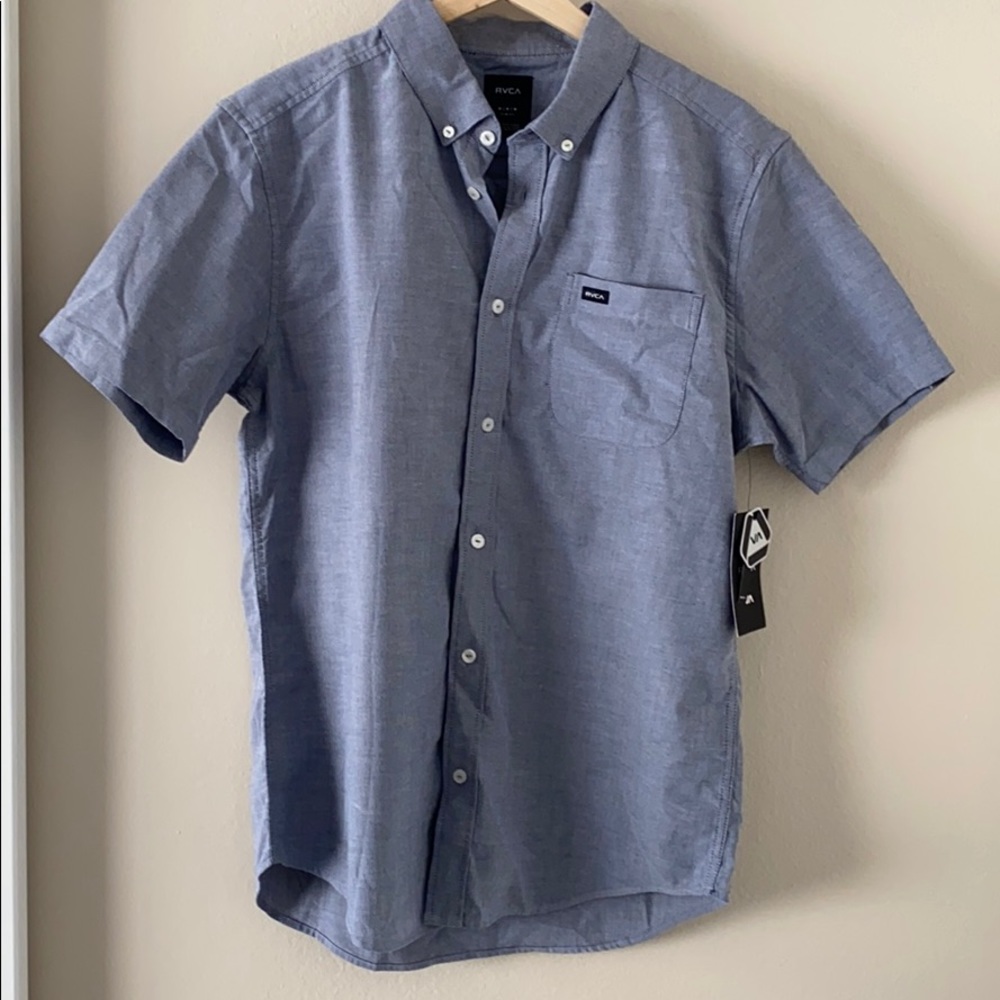 RVCA Men Short Sleeve Button Down *NEW*